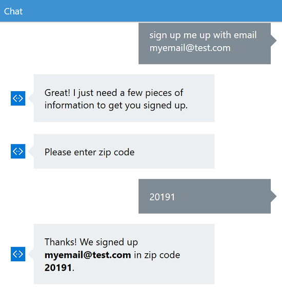 Email Signup Conversation 2