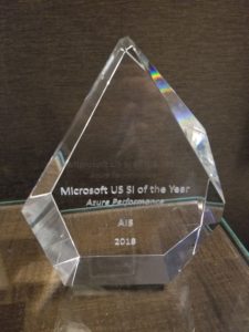 2018 Microsoft US SI of the Year Award