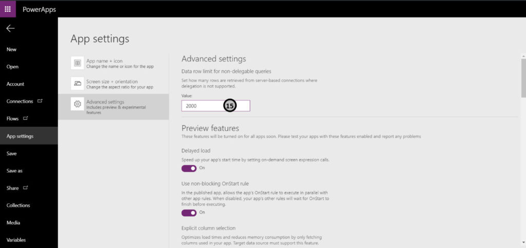 Use Galleries to create dynamic entries in a Data Source in PowerApps 4