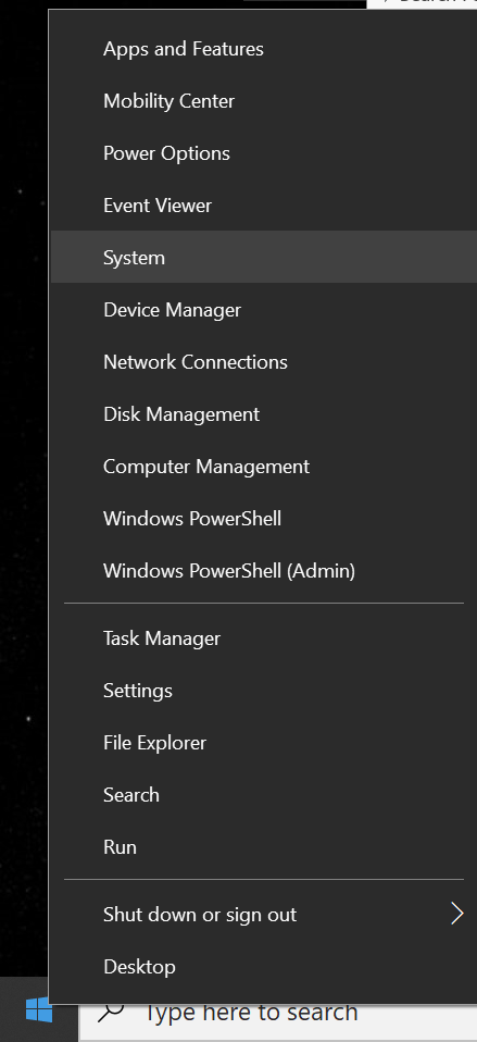 Windows 10 System Setting