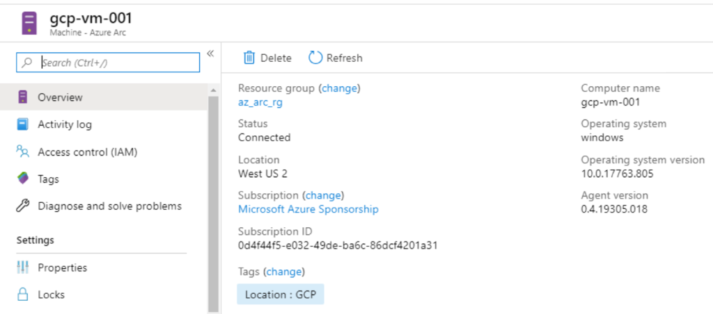 Ability to manage external VMs as ARM resources using Azure Portal
