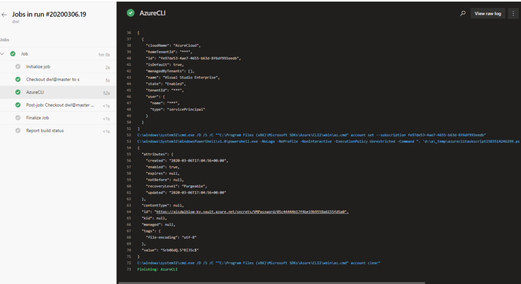 Deployment Output