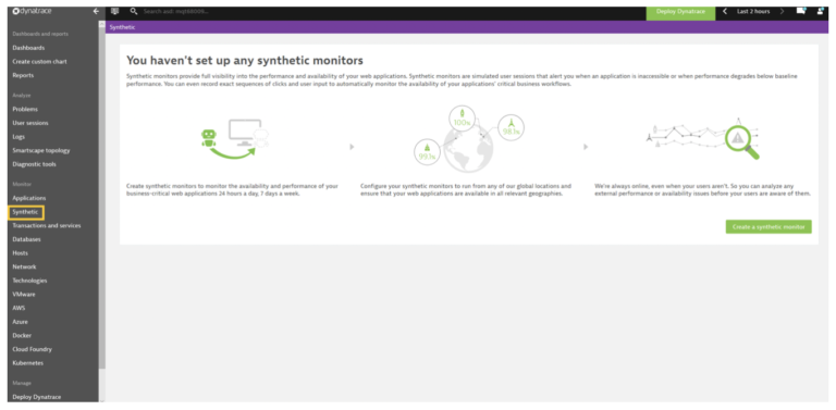How to Set up a Dynatrace Synthetic Browser Type Monitor - Applied