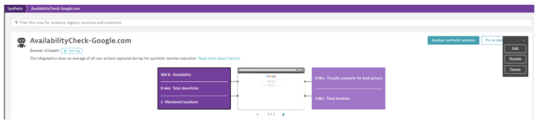 How to Set up a Dynatrace Synthetic Browser Type Monitor - Applied