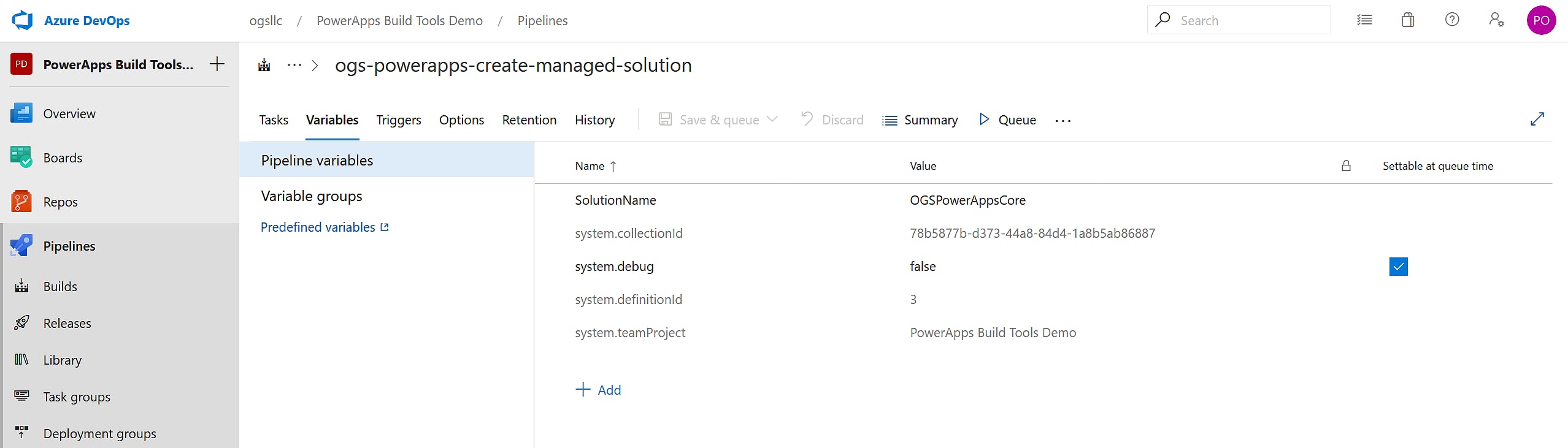 DevOps Create Managed Solution Image 7