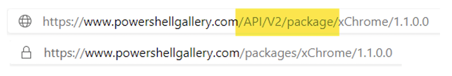 Add the /api/v2 to a URL