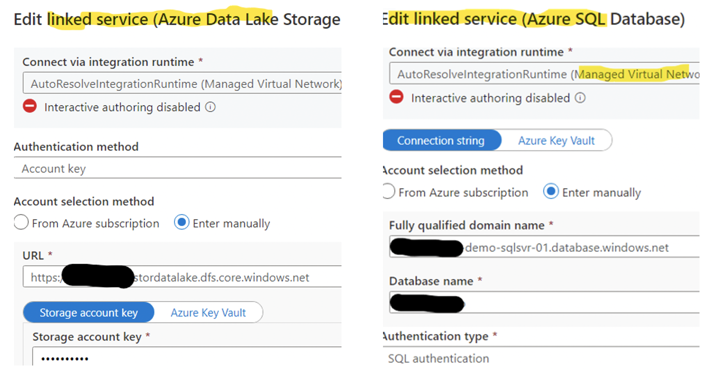 Create Linked Service in ADF