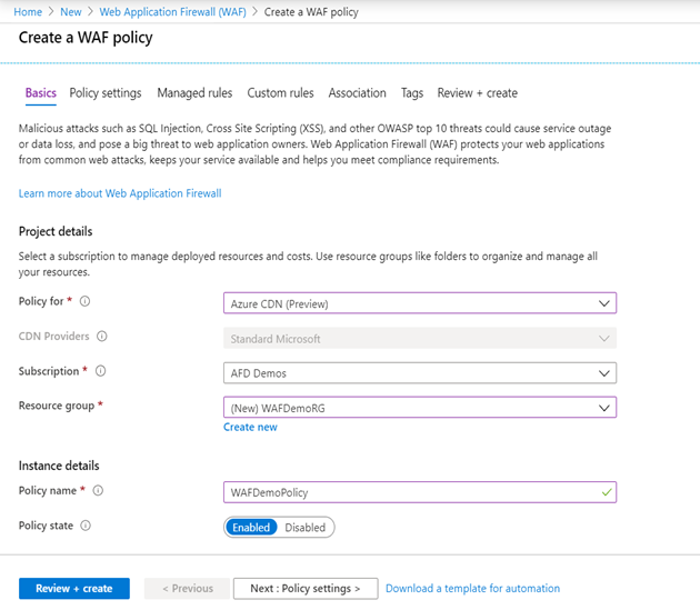 Introduction to Azure Web Application Firewall