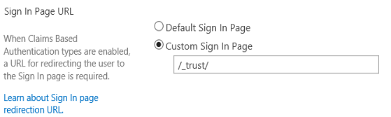 Custom Sign In Page