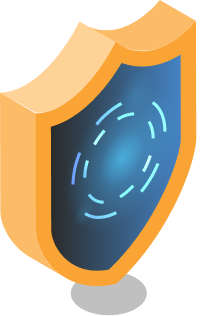 graphic of a 3D shield