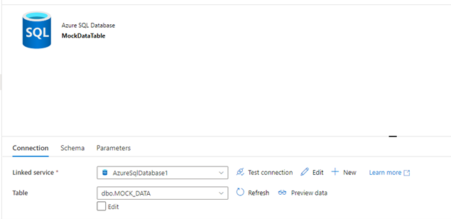 Azure SQL Dataset