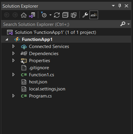 .NET isolation function project