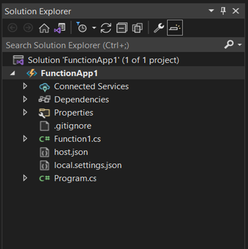 Create .NET isolated function project