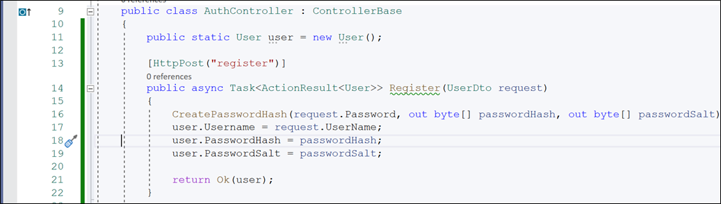 Create Controller and its methods