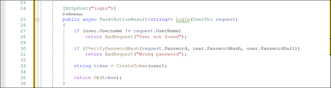 Create a Login Method