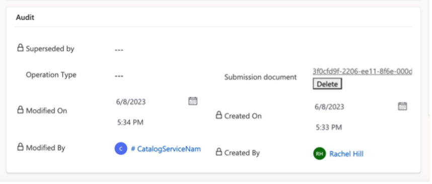 Audit Catalog Item Superseded Column Value