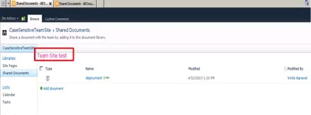 case sensitive URL sharepoint