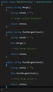 Web API Methods Mockup screen shot