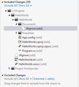 IncludeMe.txt is detected based on the higher-level override rule.