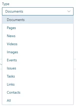 Searching for content types in SharePoint