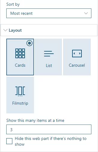 Layout options