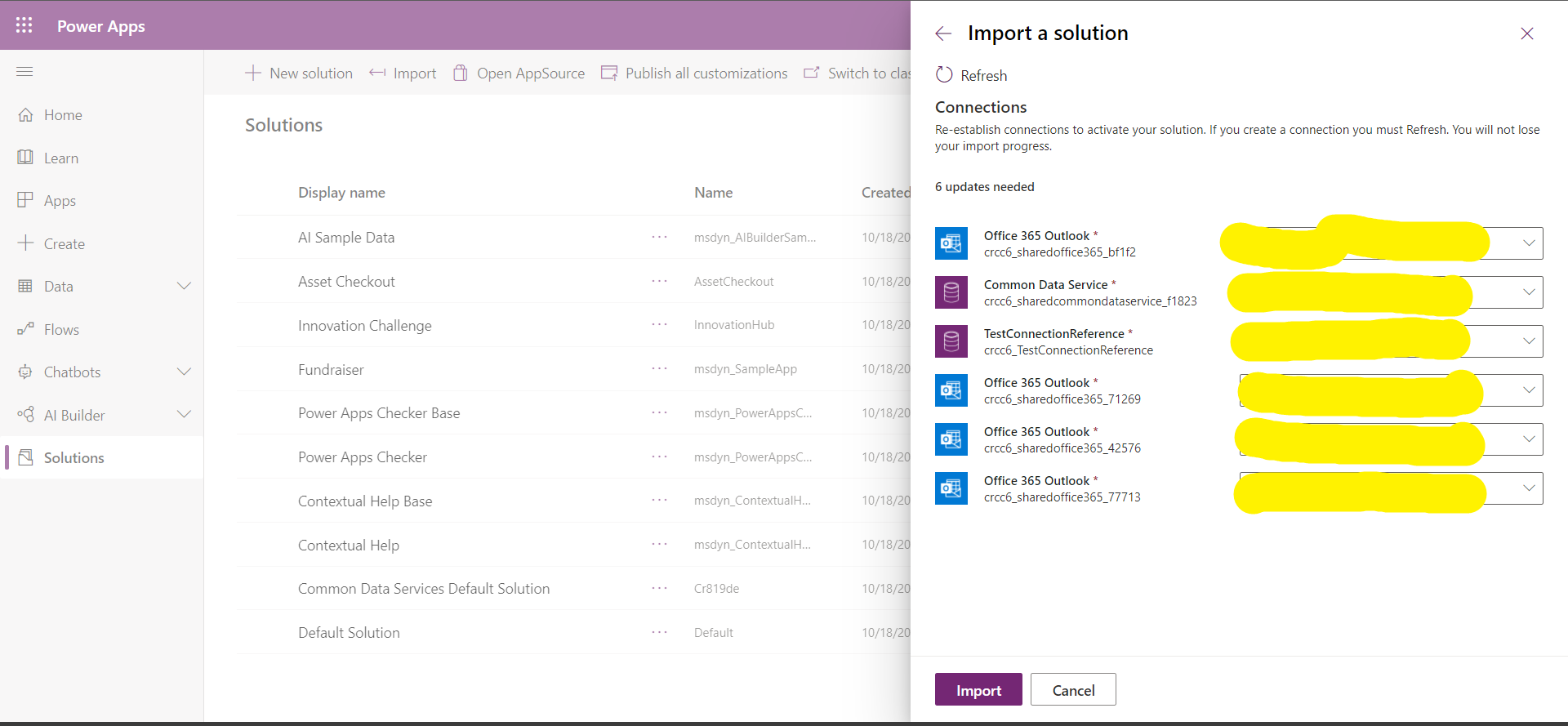 Demo Step 3 Import Solution