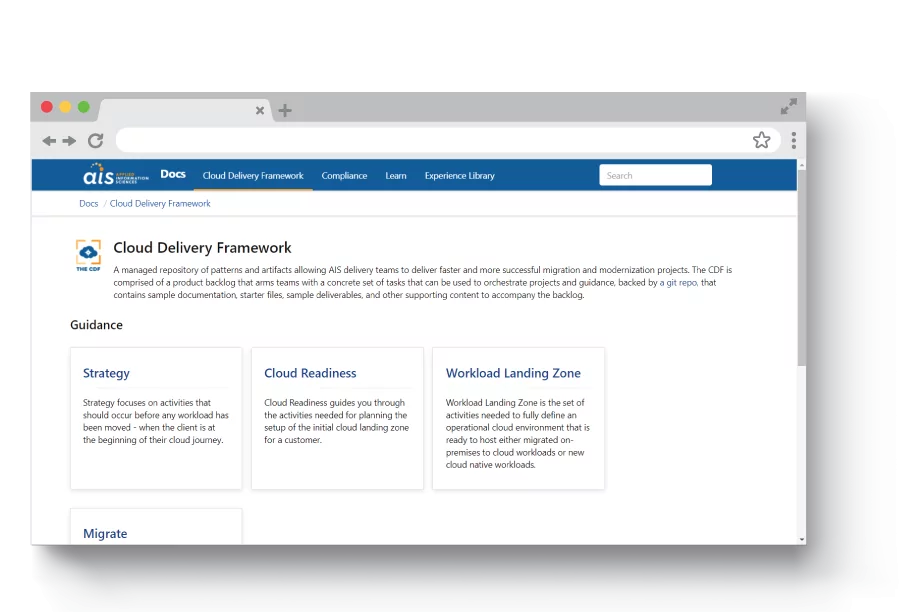 CDF Homepage Screenshot March 2021