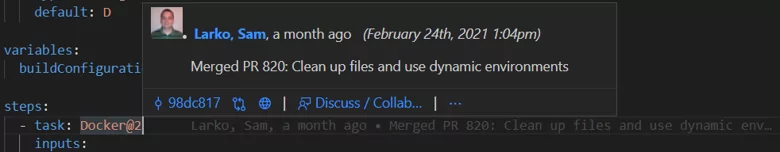 GitLens Line Blame