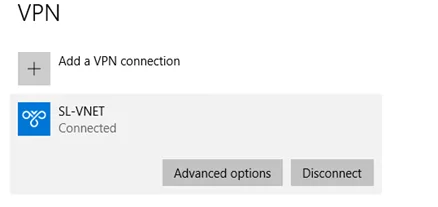 Adding a VPN Connection