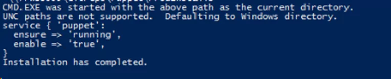 PowerShell window