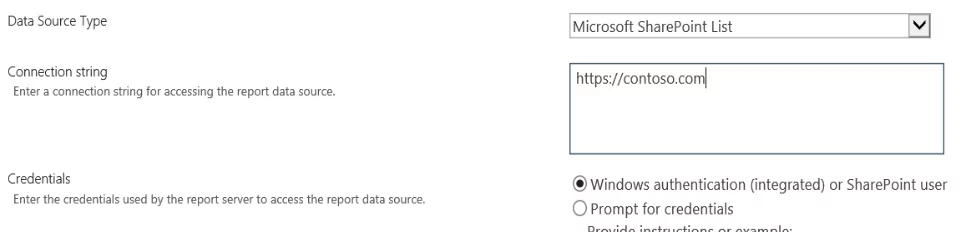 Input Data Source Type