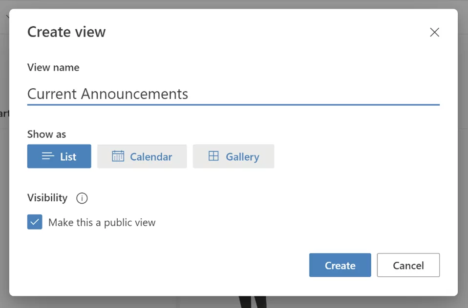 Current Announcements