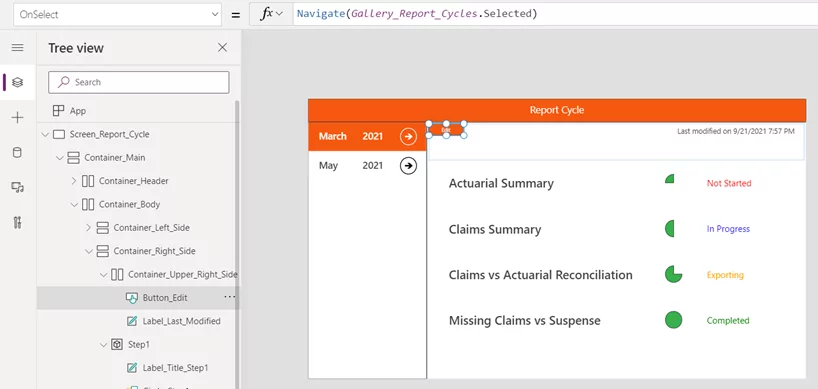 Navigate Functionality 