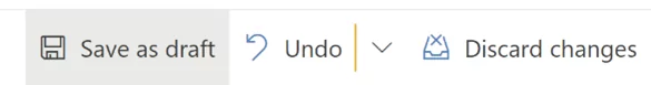 Save as a Draft
