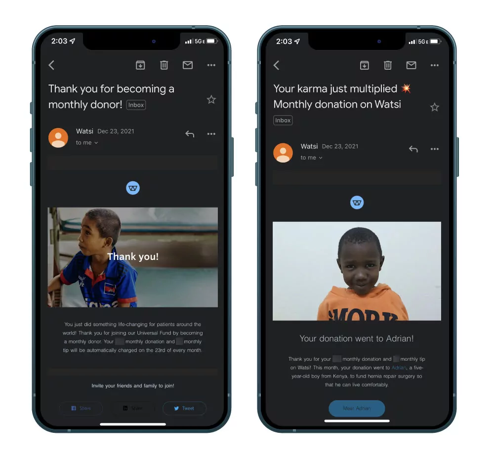 Watsi Monthly Donation